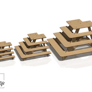 ディスプレイスタンド - ホルダー - スタンド - レーザーカットファイル - DXF、SVG、CDR - 3 mm および 4 mm