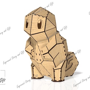 Schildkröten - Superheld - Schildkröten Held - 3D Puzzle - Lasercut Spielzeug - DXF, SVG, CDR - Lasercut-Datei - 3 mm