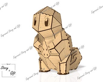 3D Turtle Puzzle – Superhero Toy - Laser Cut Files (Digital Download)