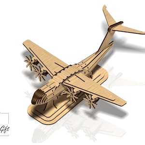 Airplane - Airbus - Wood toy - Laser cut file - DXF - SVG - CDR