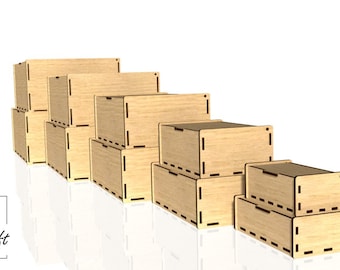 Storage Box, Rack - Laser Cut Files (Digital Download)