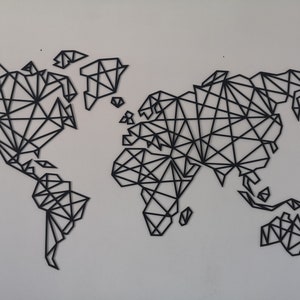 Weltkarte - Abstrakt - Laser cut - digitale Datei - DXF - SVG - CDR