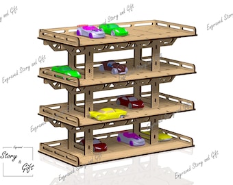Car Garage - Toy Car Track - Laser Cut Files (Digital Download)