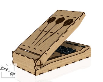 Darts Box - Darts holder - Laser Cut Files (Digital Download)
