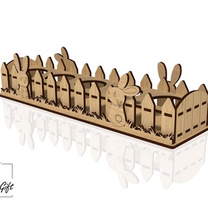 Easter Box laser cut file, Egg Stand laser cut file, Easter Basket, Egg Holders - Laser cut digital file - DXF - SVG - CDR
