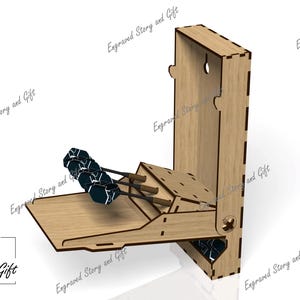 Darts Wandhalterung - Darts Unterstützung - Darts Organizer - Darts Halter - DXF, SVG, CDR - Laser cut Datei - 3 mm; 1/8 Zoll und 4 mm