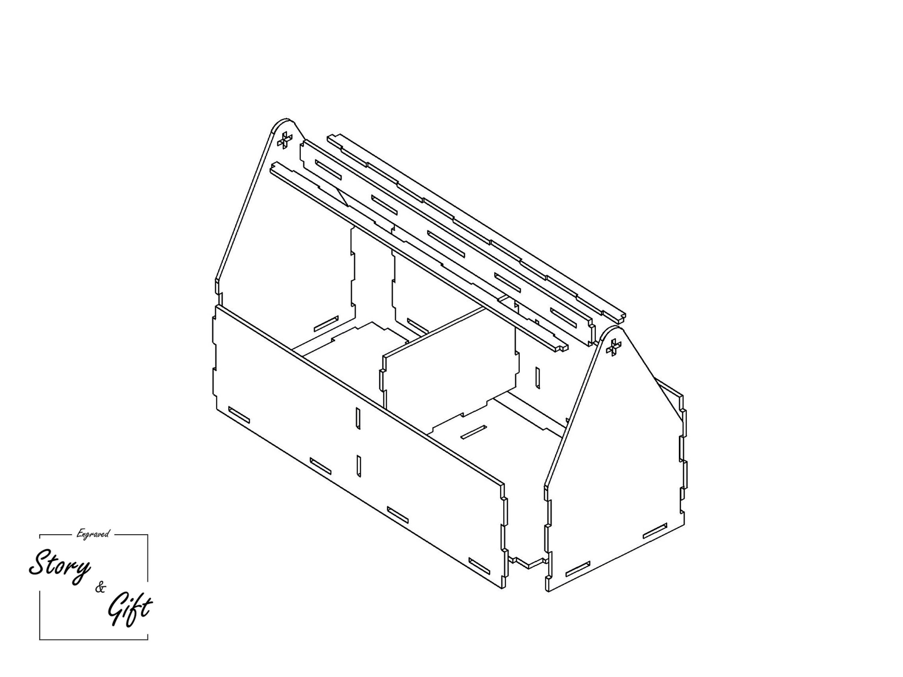 Tool Box Tools Wood Toy Laser Cut File DXF SVG CDR Etsy