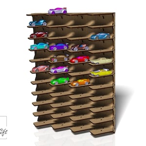 DIY hotwheels shelf  Organización de juguetes, Cuartos de juguetes, Casas  hechas con contenedores