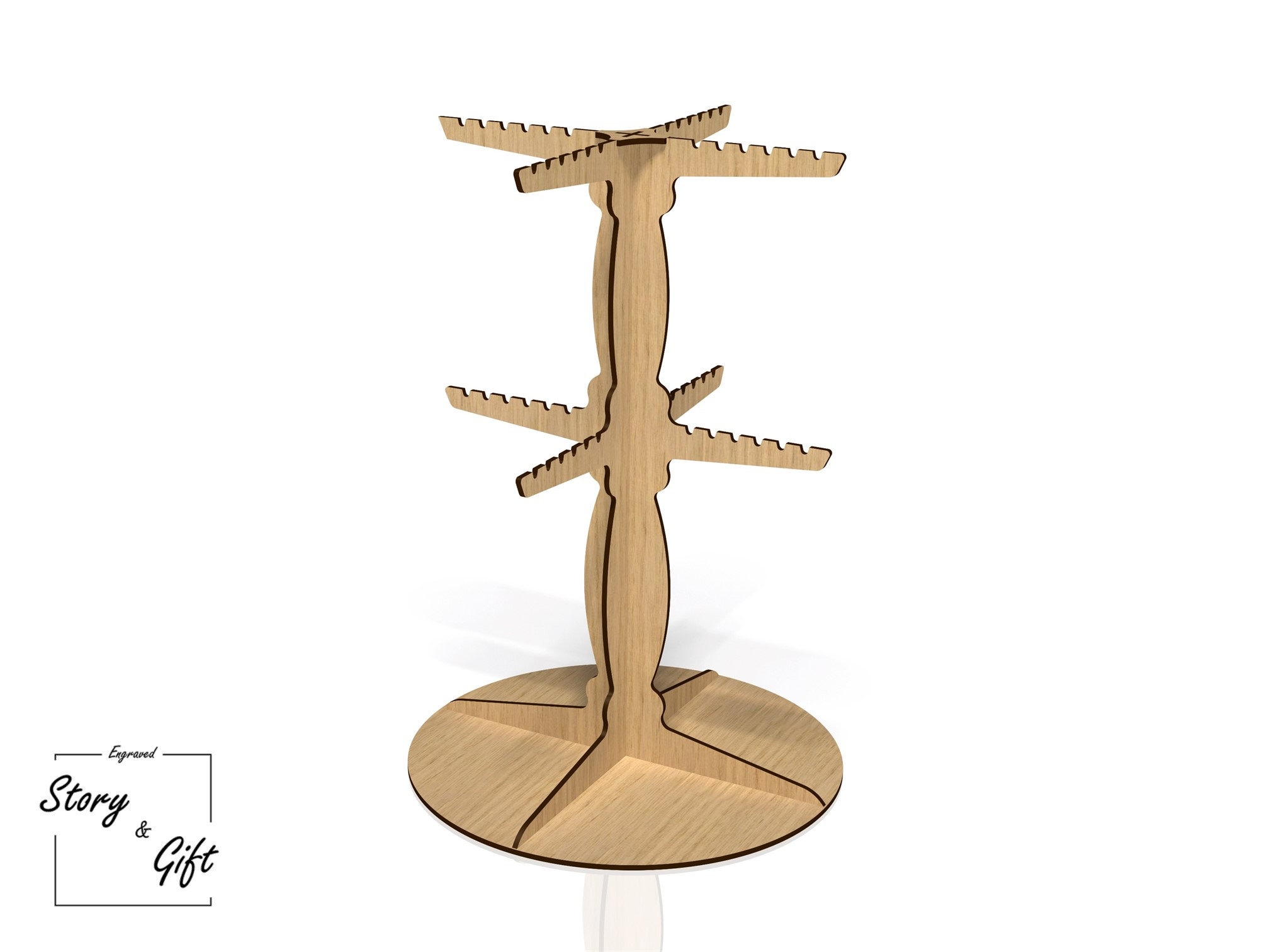 Keychain Stand Display Stand Stander Laser Cut Digital Etsy Australia