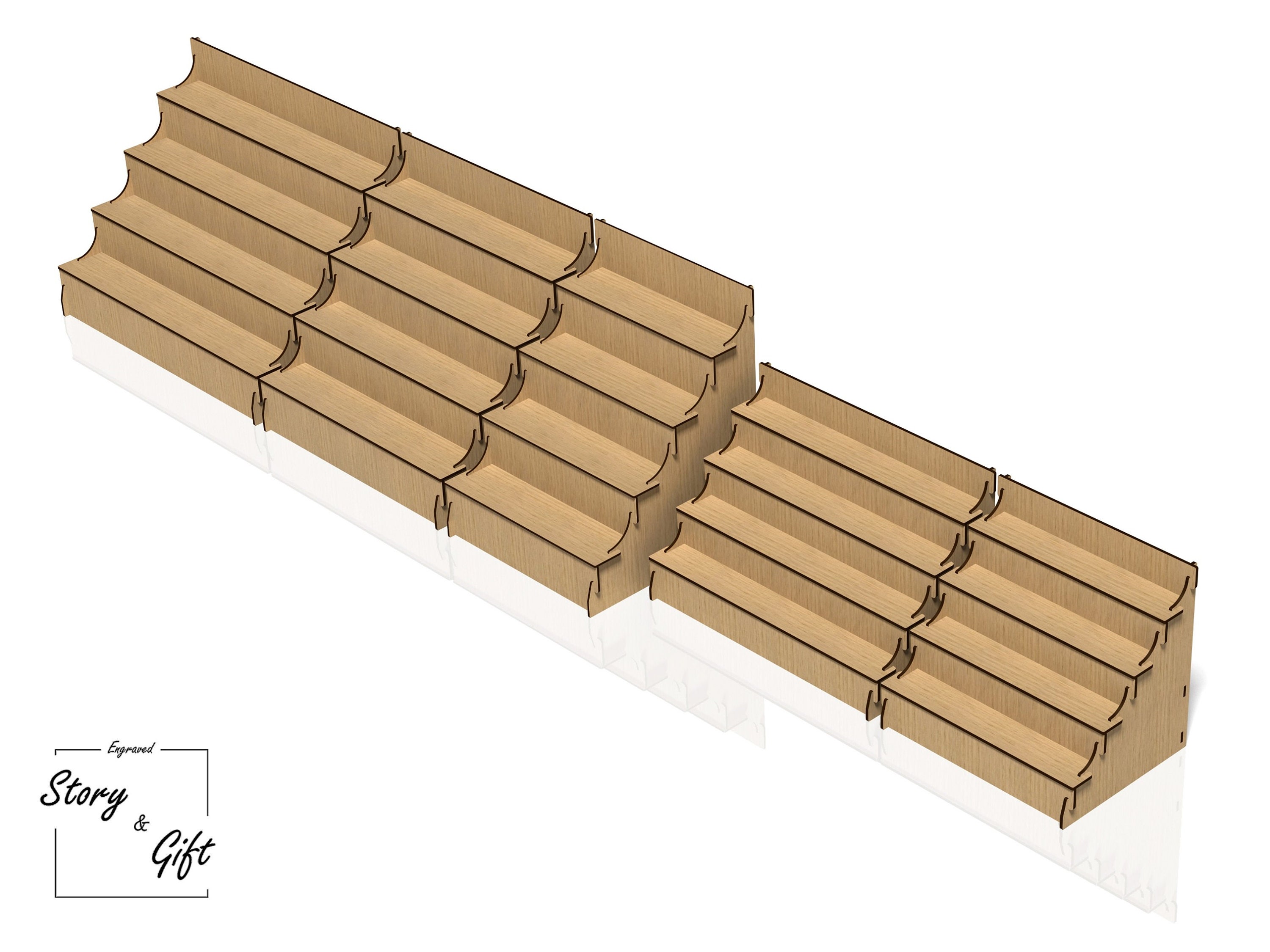 Card Holder - Display Stand - Stander - Laser Cut File - DXF, SVG, CDR ...