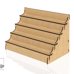 Kaarthouder - Displaystandaard - Stander - Lasergesneden bestand - DXF, SVG, CDR - 3mm en 4mm