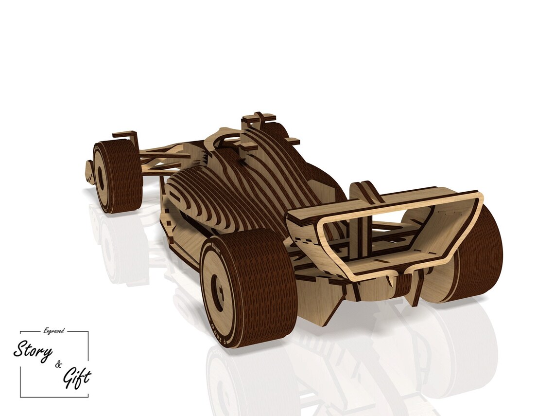F1 Car Sport 1 Car 3D Car 3D Puzzle Laser Cut File DXF - Etsy