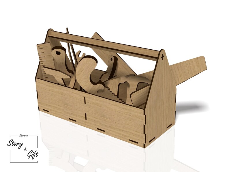 Tool Box Tools Wood Toy Laser Cut File DXF SVG CDR Etsy