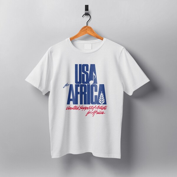 Chemise USA for Africa « Nous sommes le monde » 1985