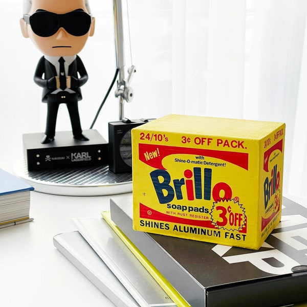 Yellow Brillo Box miniature sculpture / Andy Warhol 1964