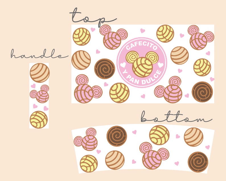 Cafecito Y Pan Dulce Svg , 40 Oz Quencher Tumbler, Mexican Conchas Svg ...