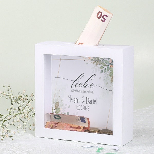 Money gift picture frame money box wedding