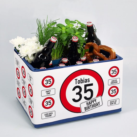 Männergeschenk zum Geburtstag Bierkastenbanderole Verkehrszeichen, Geburtstagsgeschenk Mann, Männergeschenke, Biergeschenke, Geschenke Bier