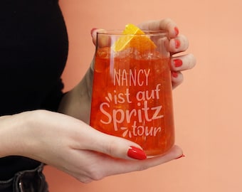 Longdrinkglas mit Namensgravur - Spritztour