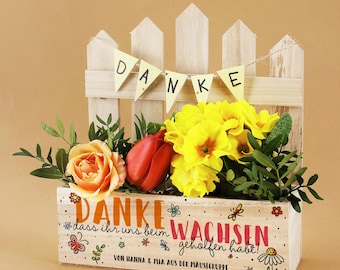 Geschenk Erzieher Danke dass ihr uns beim Wachsen geholfen habt, Abschiedsgeschenk Erzieher, Abschiedsgeschenk Grundschule