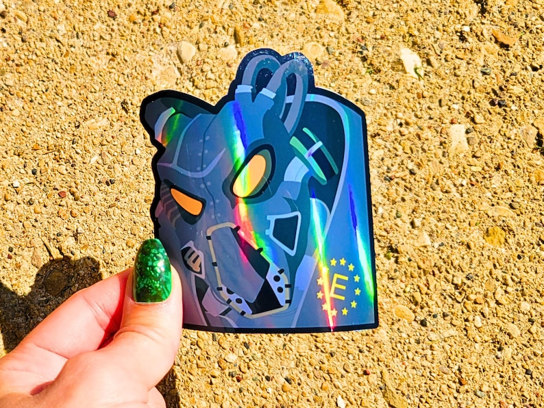 Fallout Enclave Power Armor Sticker Handmade Holographic Vinyl Stickers ...