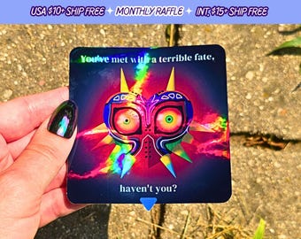 You've Met with a Terrible Fate Haven't You Legend of Zelda Majoras Mask Handmade Vinyl Sticker