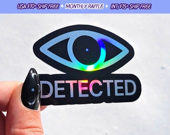 Skyrim Detected Handmade Elder Scrolls Crouched Vinyl Sticker