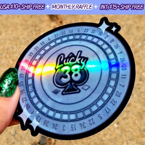 Fallout Platinum Chip Handmade Holographic Vinyl Sticker