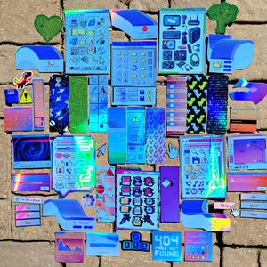 PC Choose Your Own Vinyl Computer Retro Tech Decal Sticker Pack Bundles ...