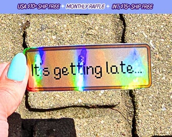 Stardew Valley It's Getting Late Quote Sticker Vinyl Decal Stickers