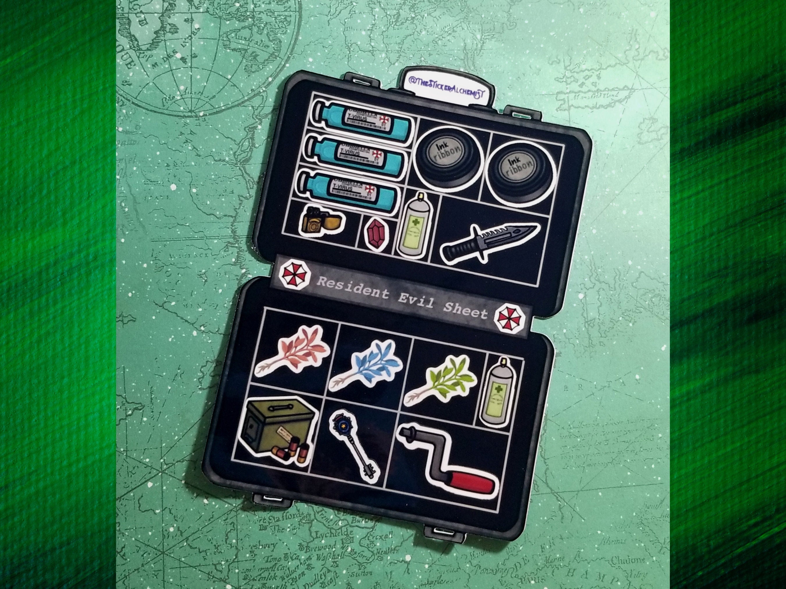 Resident Evil Briefcase Vinyl Decal Sticker Sheet Gift Etsy