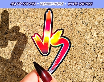 VS Fighting Competition hecho a mano Fighter videojuego vinilo pegatina
