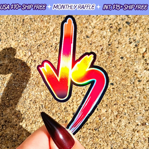 VS Fighting Competition hecho a mano Fighter videojuego vinilo pegatina