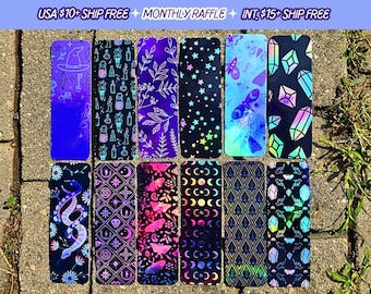 Magic Bookmarks Handmade Holographic Thick Card Stock
