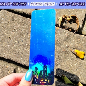 Bioshock Rapture Underwater City Holographic Handmade Video Game Bookmarks Thick Card Stock