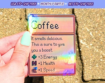 Stardew Valley Coffee Sticker Vinyl Decal Stickers