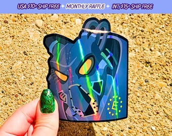 Fallout Enclave Power Armor Sticker Handmade Holographic Vinyl Stickers