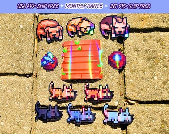 Stardew Valley Haustiere Aufkleber Wählen Sie Ihr Katze Hund Vinyl Aufkleber Sticker Pack Bundles
