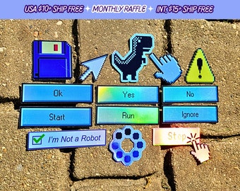 PC Choose Your Own Vinyl Computer Retro Tech Decal Sticker Pack Bundles