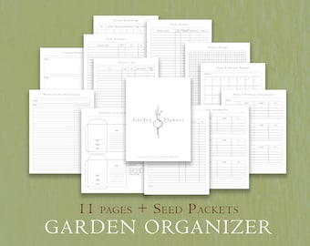 Garden Planner | Backyard Garden Journal | Sustainable Gardening | Printable