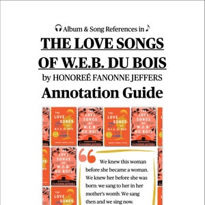 The Love Songs of W.E.B. Du Bois Annotating Guide | Musical References | Annotating, Highlighting, Tabbing Books | Bookstagram BookTok Gift