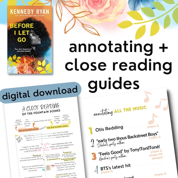 Avant de lâcher prise Guide d'annotation | Kennedy Ryan | Annoter, surligner, tabuler des livres | Cadeau Bookstagram BookTok | Discussion du club de lecture