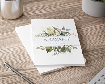Gepersonaliseerd notitieboekje met naam A5, aangepast A5-notitieboekje, dankbaarheidsdagboek met naam, gepersonaliseerd cadeau A5-dagboek, aangepast dagboek