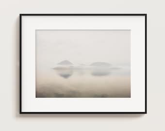 Misty Lake Toya, Hokkaido, Japan - Landscape Photography Print, Japanese Nature Wall Art (Unframed)