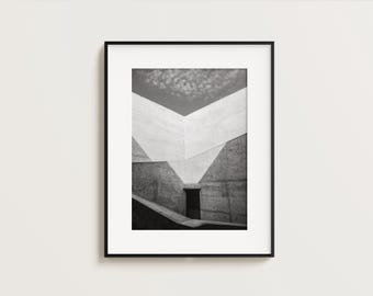 Chichu Art Museum, Naoshima, Japan - Modern Architecture Photography, Wall Art (Unframed Image)