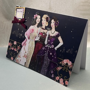 Biglietti di auguri di buon compleanno in stile art déco