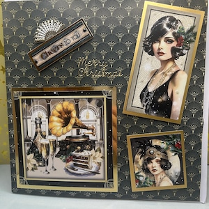 Art Deco-kerstkaart