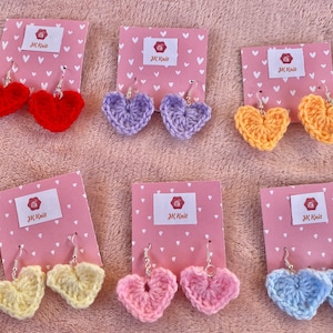 Heart Crochet Earrings