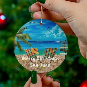 San Juan CUSTOM Christmas Ornament, Unique San Juan Keepsake, San Juan Christmas Heirloom, FREE SHIPPING, Personalized San Juan Memento