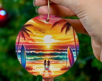 Pensacola Custom Christmas Ornament, Nice Pensacola Memento, Good Pensacola Christmas Gift FREE SHIPPING (Big Value) Great Pensacola Memory
